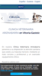 Mobile Screenshot of clinicaveterinariaariznabarra.com